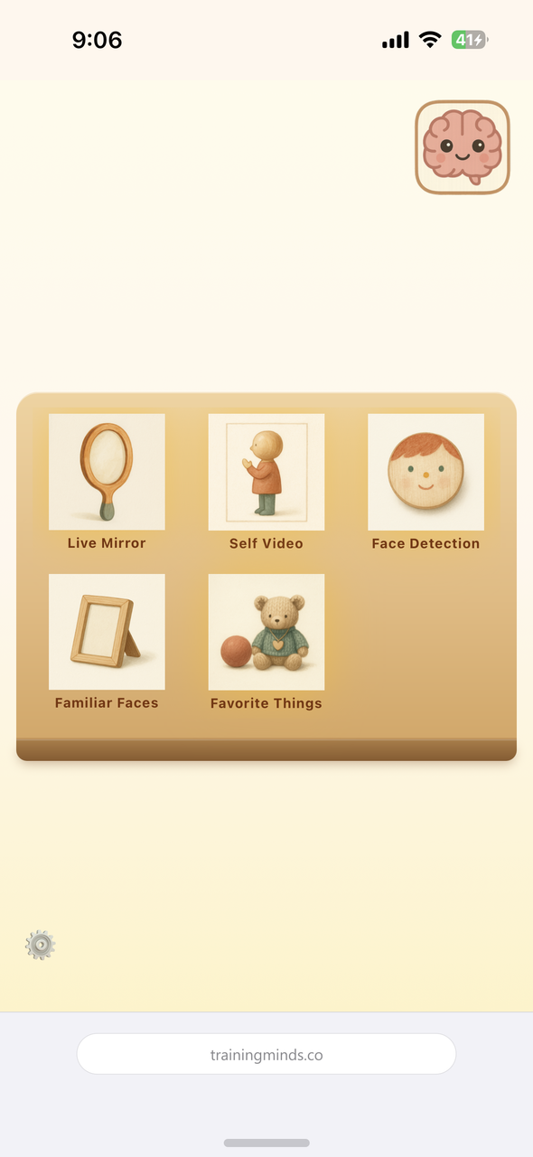Training Minds app screenshot
